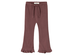 Lil Atelier rose brown bootcut pants